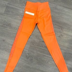 Celestine Eyelet Coral Leggings